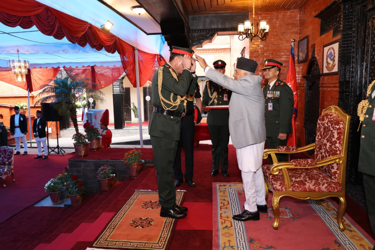 भारतीय सेनाध्यक्ष धिरज सेठलाई नेपाली सेनाको मानार्थ महारथीको दर्जा