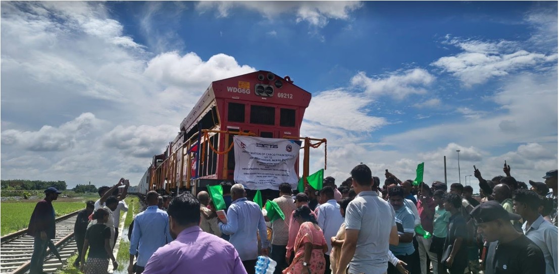 कोलकाताबाट विराटनगरसम्म पहिलो कार्गो रेल आइपुग्यो
