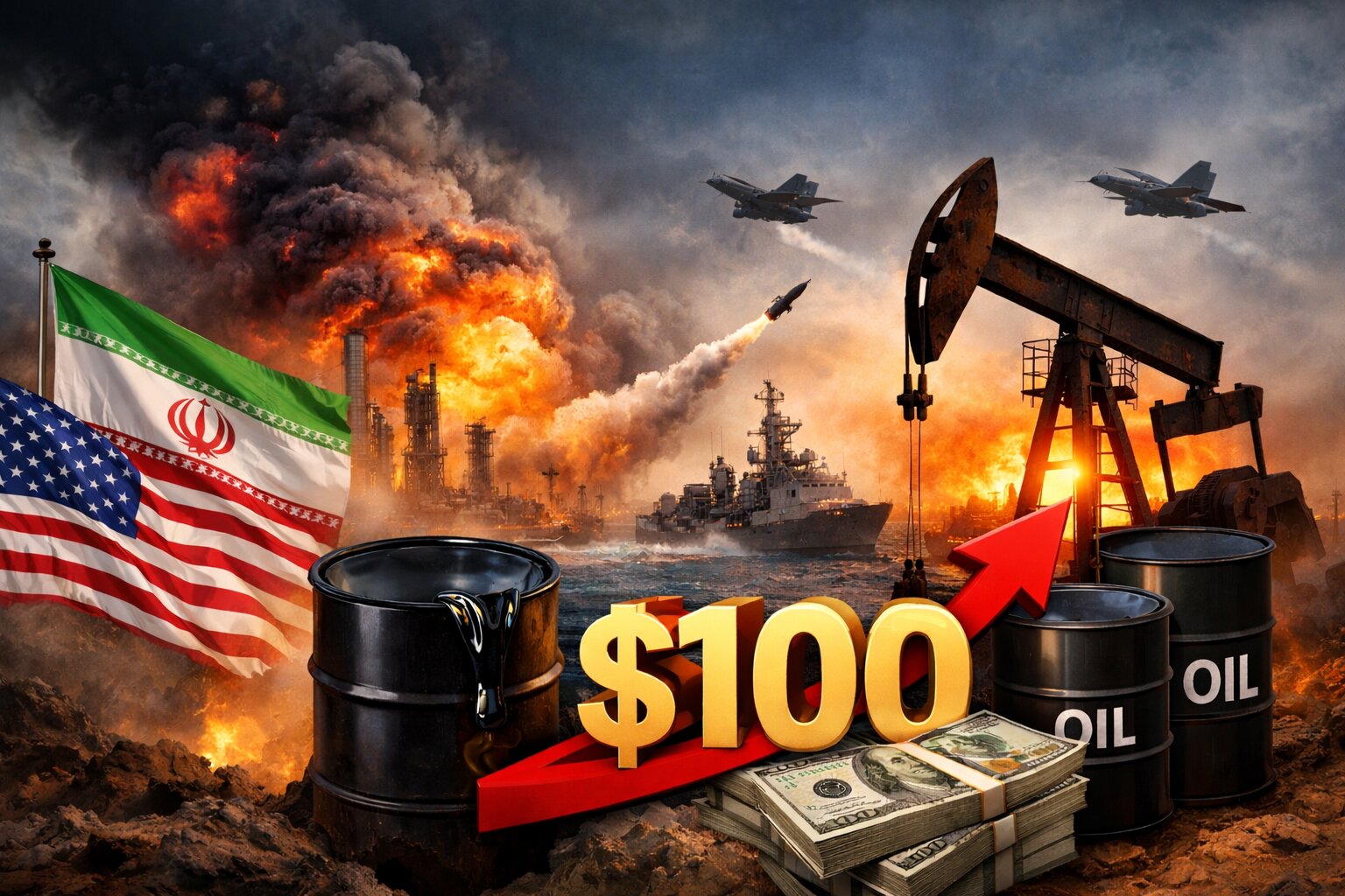 खाडी तनावपछि तेलको मूल्य १०० डलर नाघ्यो