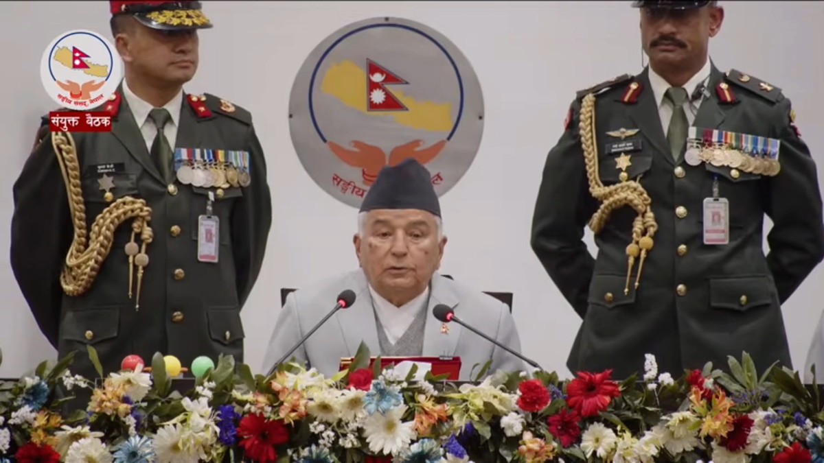 राष्ट्रपति पौडेलको सम्बोधन: युवालाई देशमै अवसर सिर्जना गर्न जोड